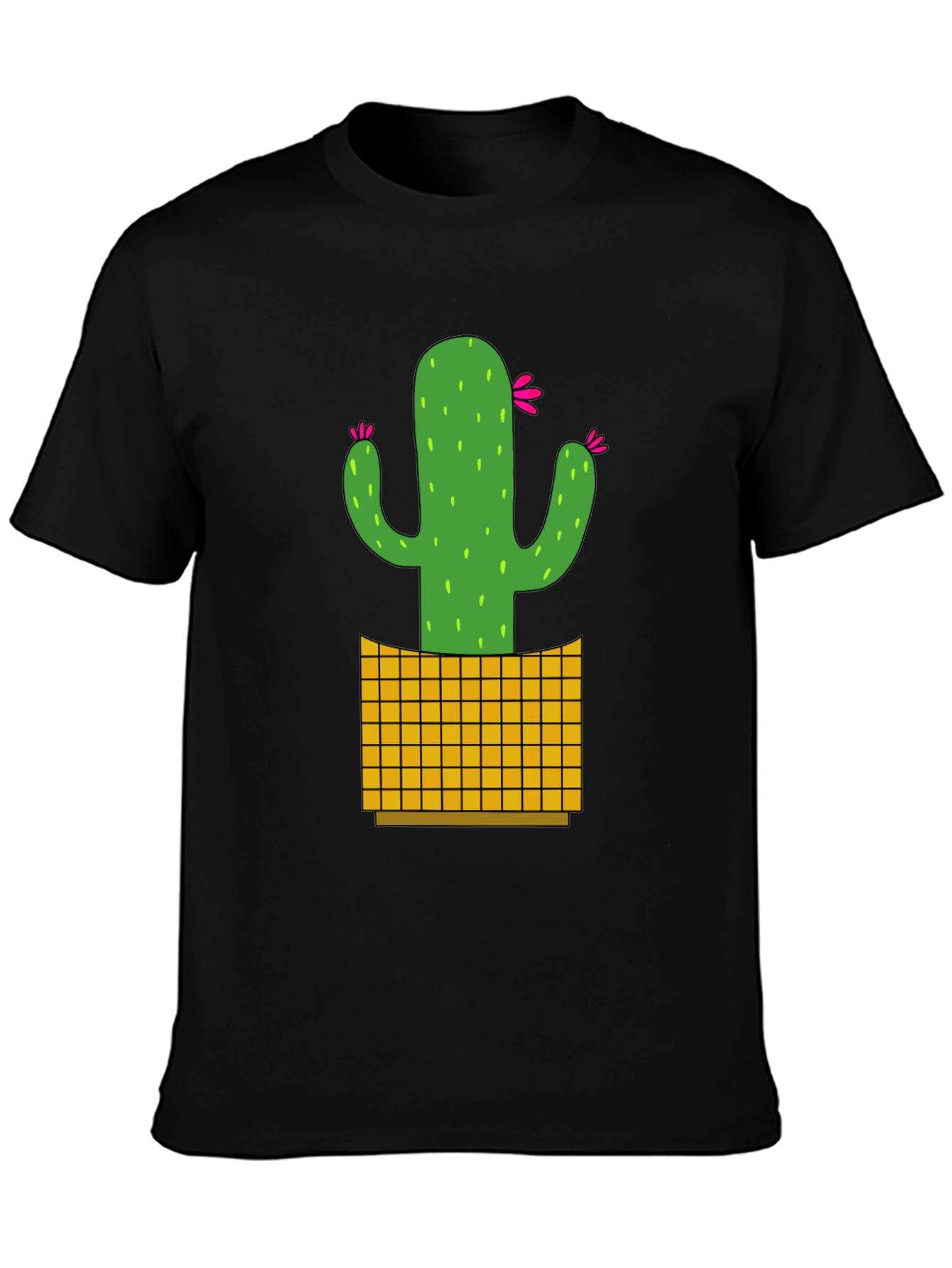 Cactus Graphic Tee - Black Casual Shirt