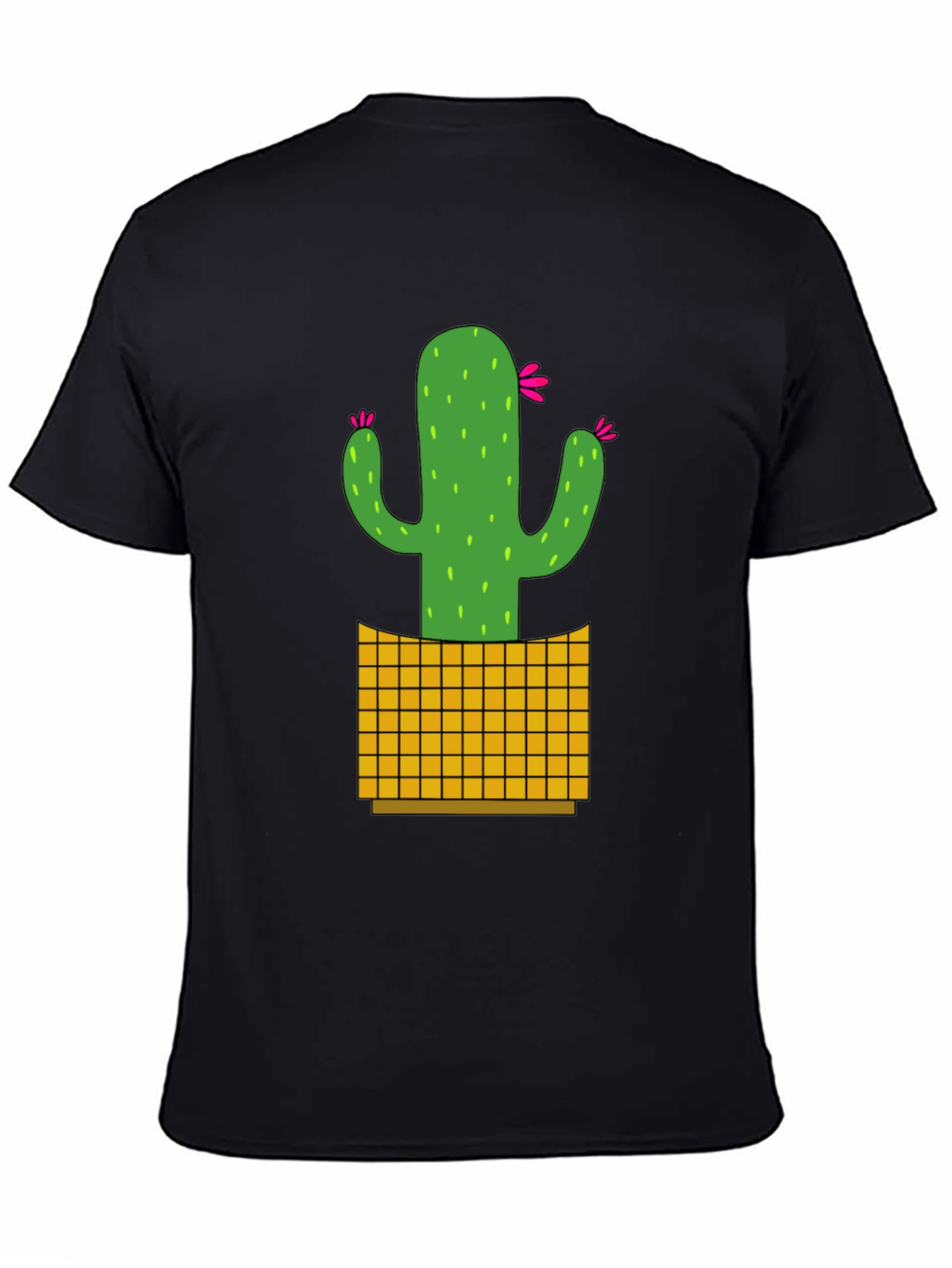 Cactus Graphic Tee - Black Casual Shirt