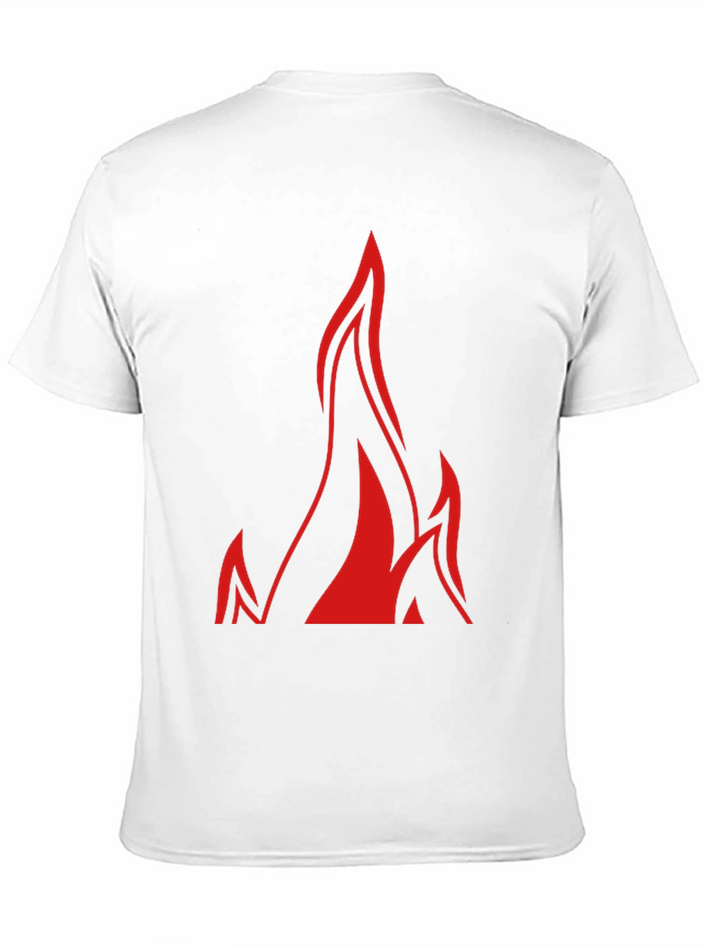 Bold Flame Graphic Black T-Shirt