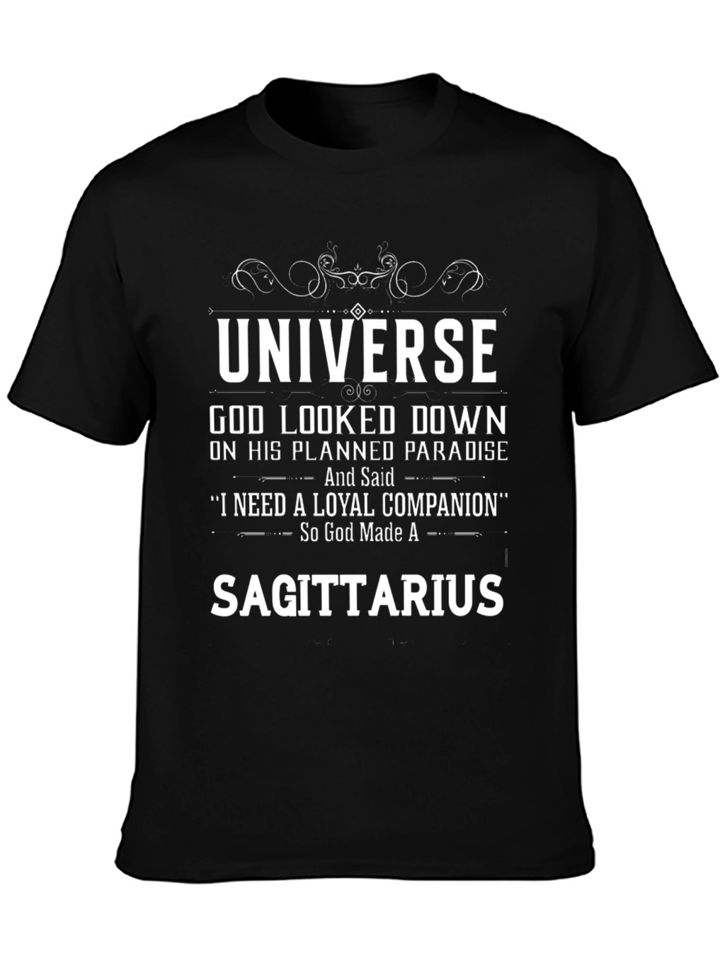 Sagittarius Zodiac T-Shirt Loyal Companion Tee
