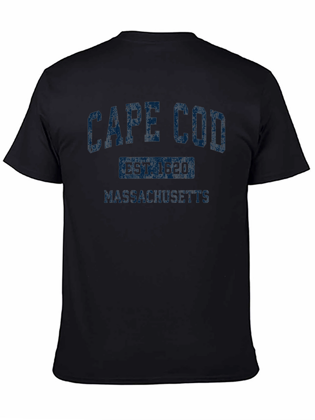 Cape Cod Massachusetts Est. 1620 Black T-Shirt