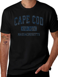 Cape Cod Massachusetts Est. 1620 Black T-Shirt
