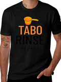 Tabo Rinse Repeat Black Graphic Tee