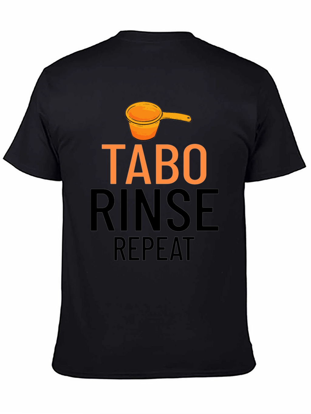 Tabo Rinse Repeat Black Graphic Tee