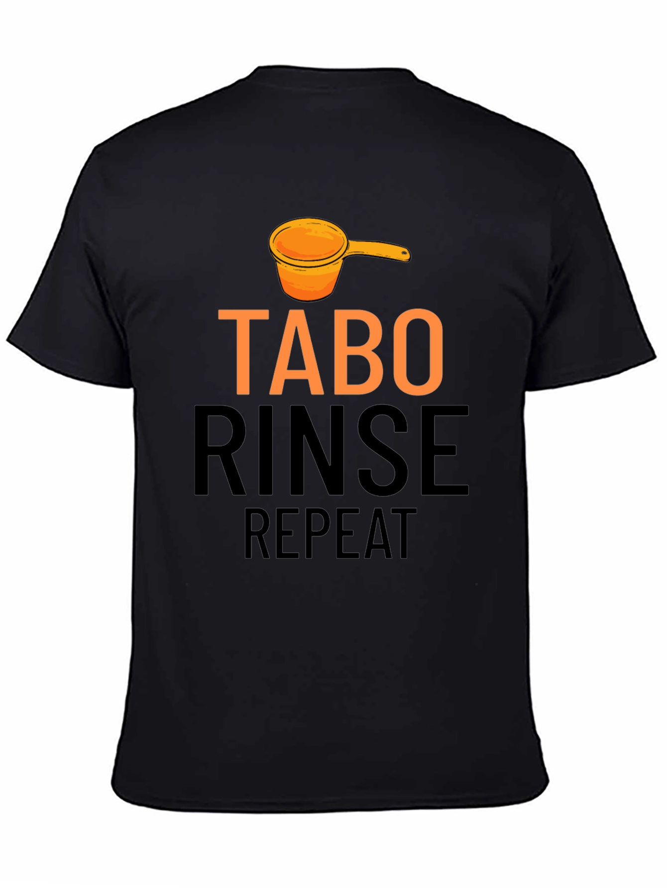 Tabo Rinse Repeat Black Graphic Tee