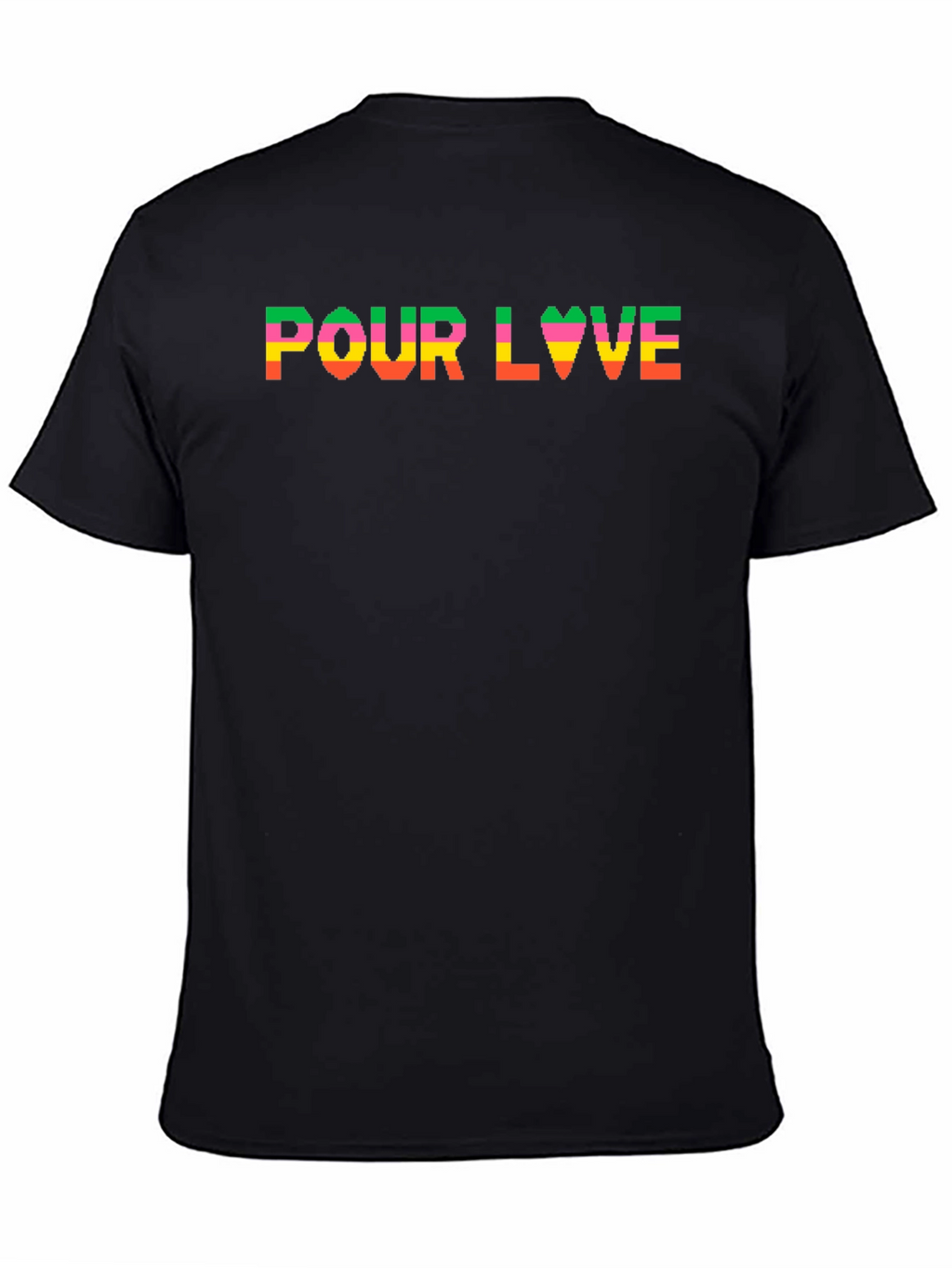 Pour Love T-Shirt - Black - Fun Graphic Tee