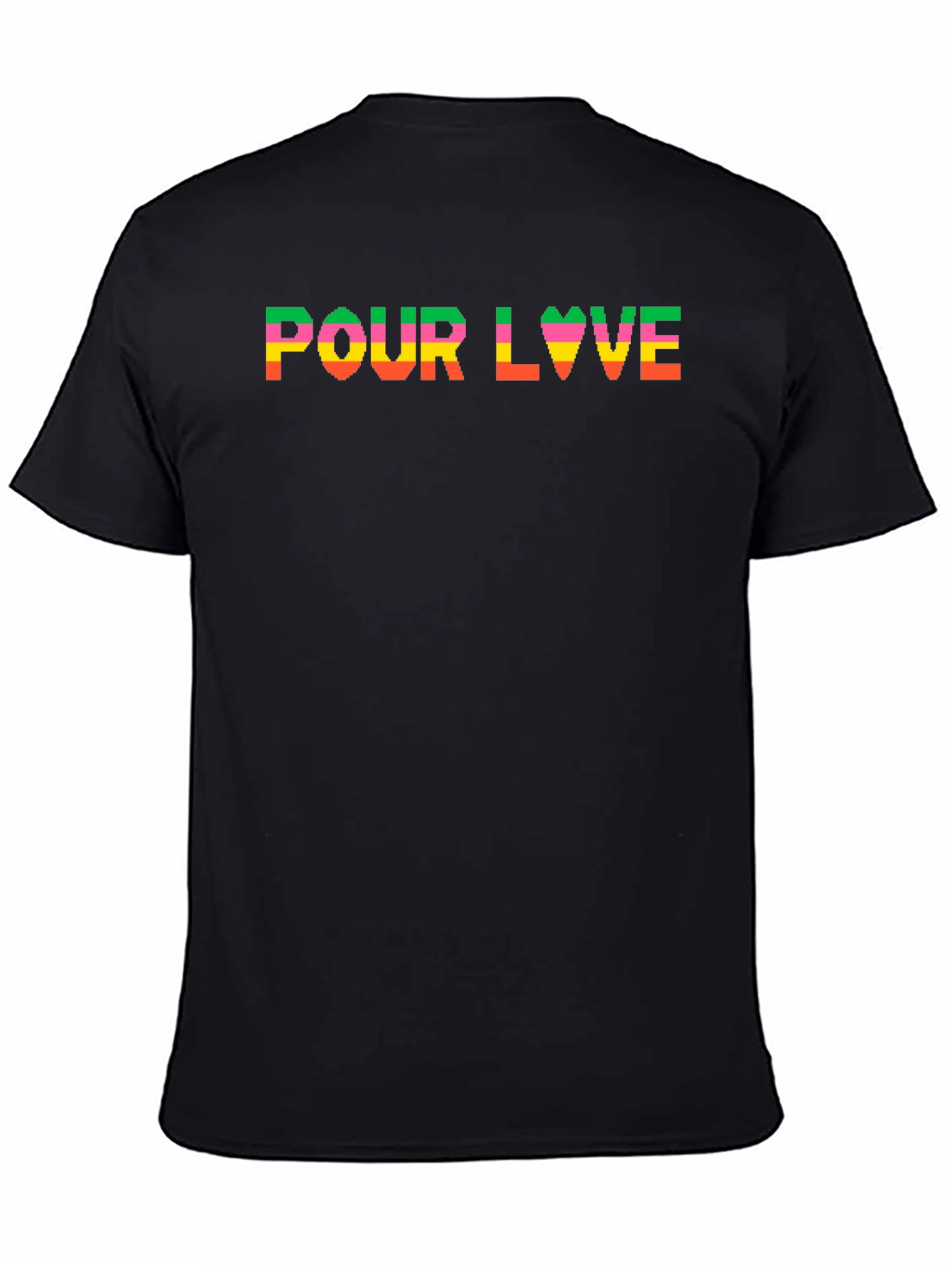 Pour Love T-Shirt - Black - Fun Graphic Tee