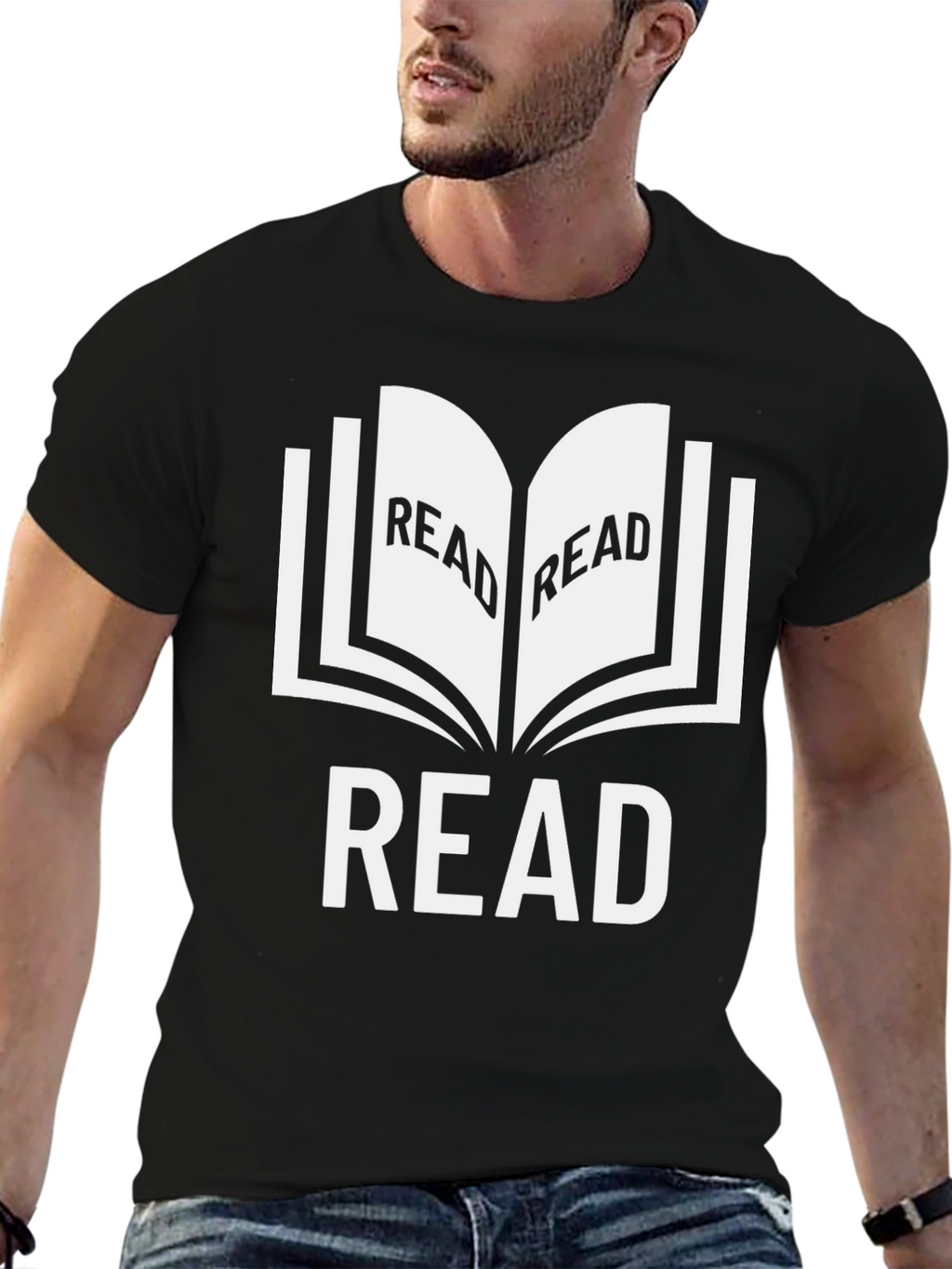 Read Black Graphic T-Shirt Book Lover Tee