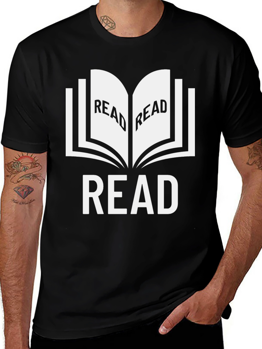 Read Black Graphic T-Shirt Book Lover Tee