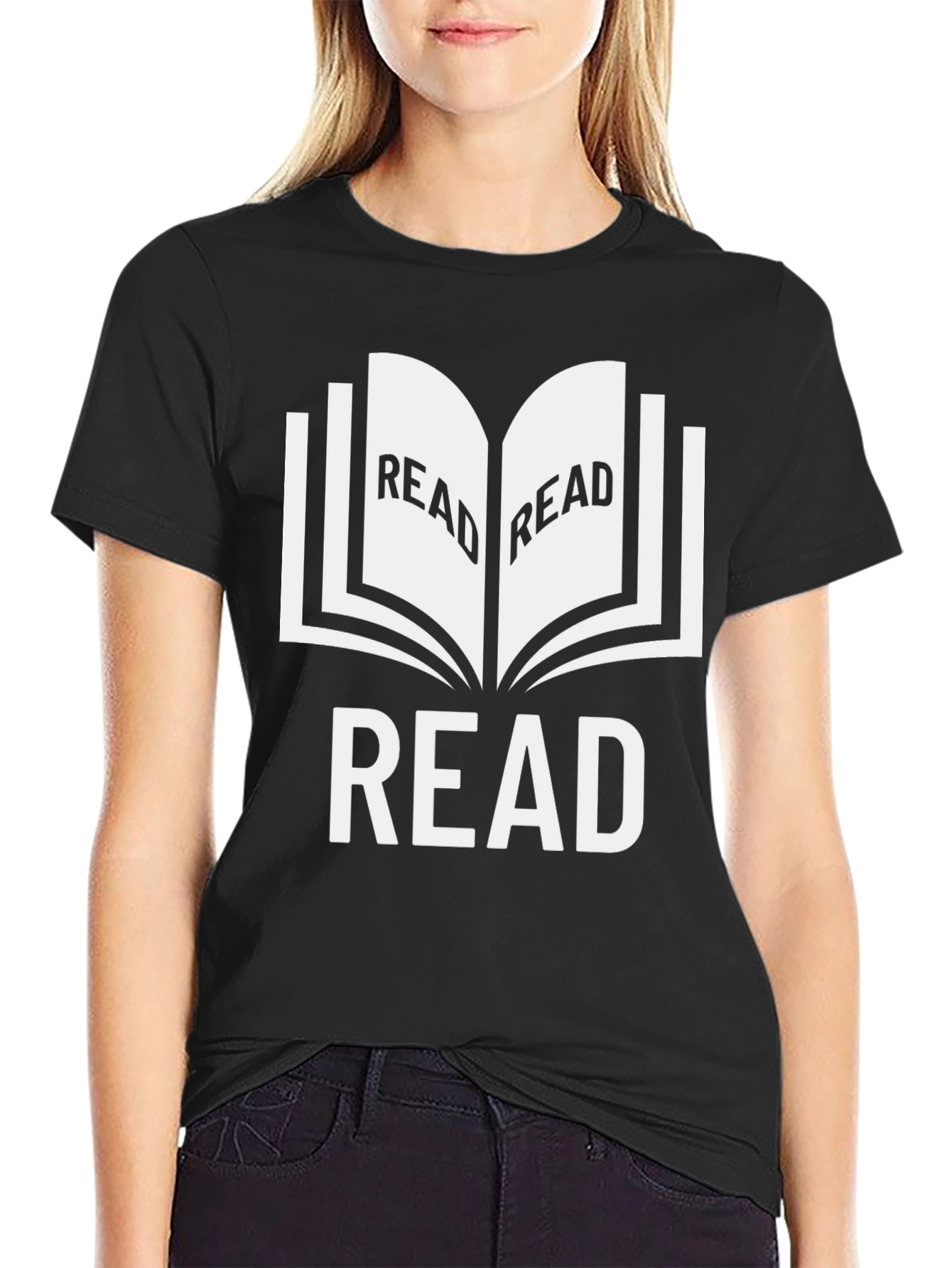 Read Black Graphic T-Shirt Book Lover Tee