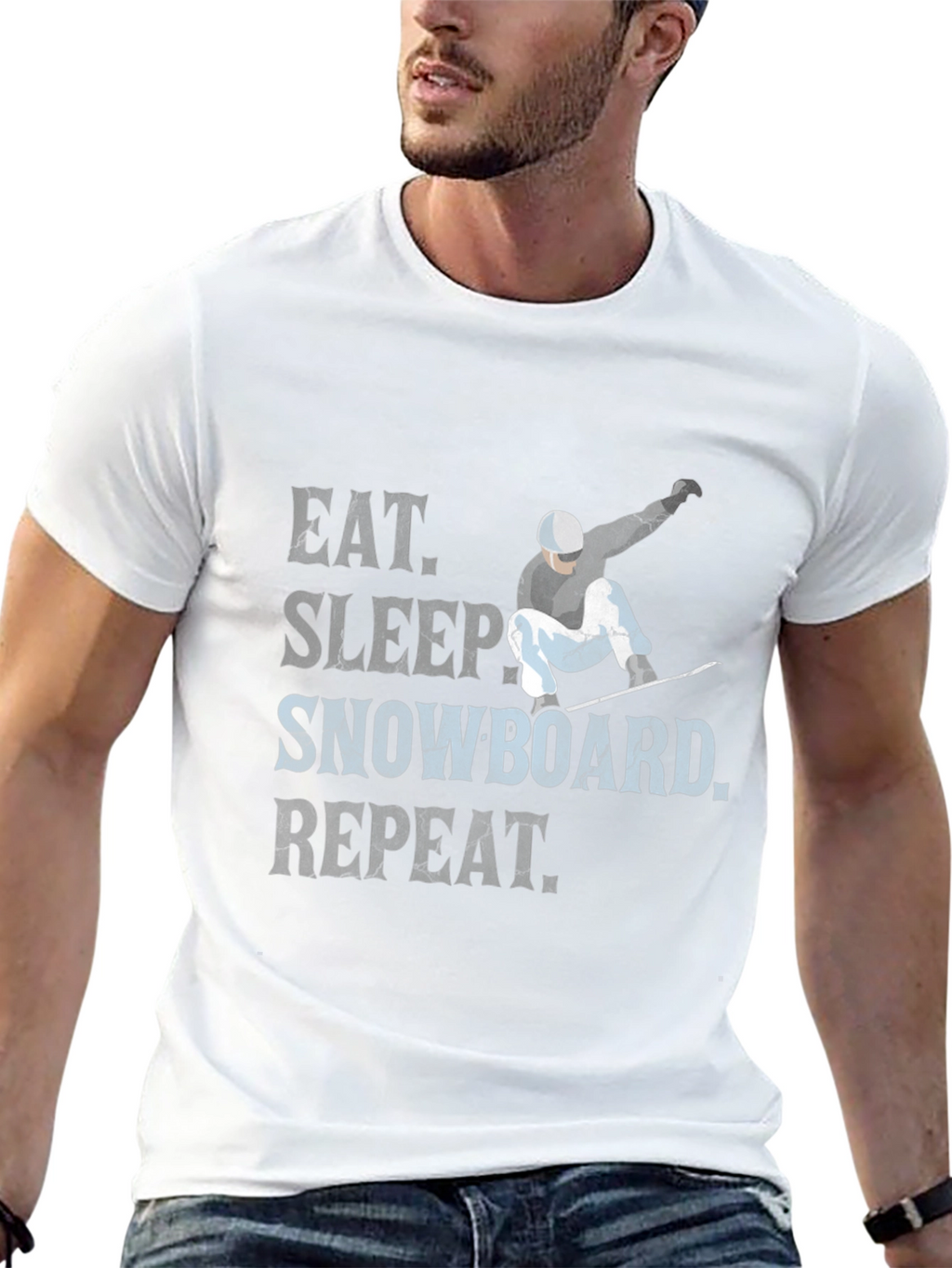 Eat Sleep Snowboard Repeat T-Shirt