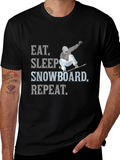 Eat Sleep Snowboard Repeat T-Shirt