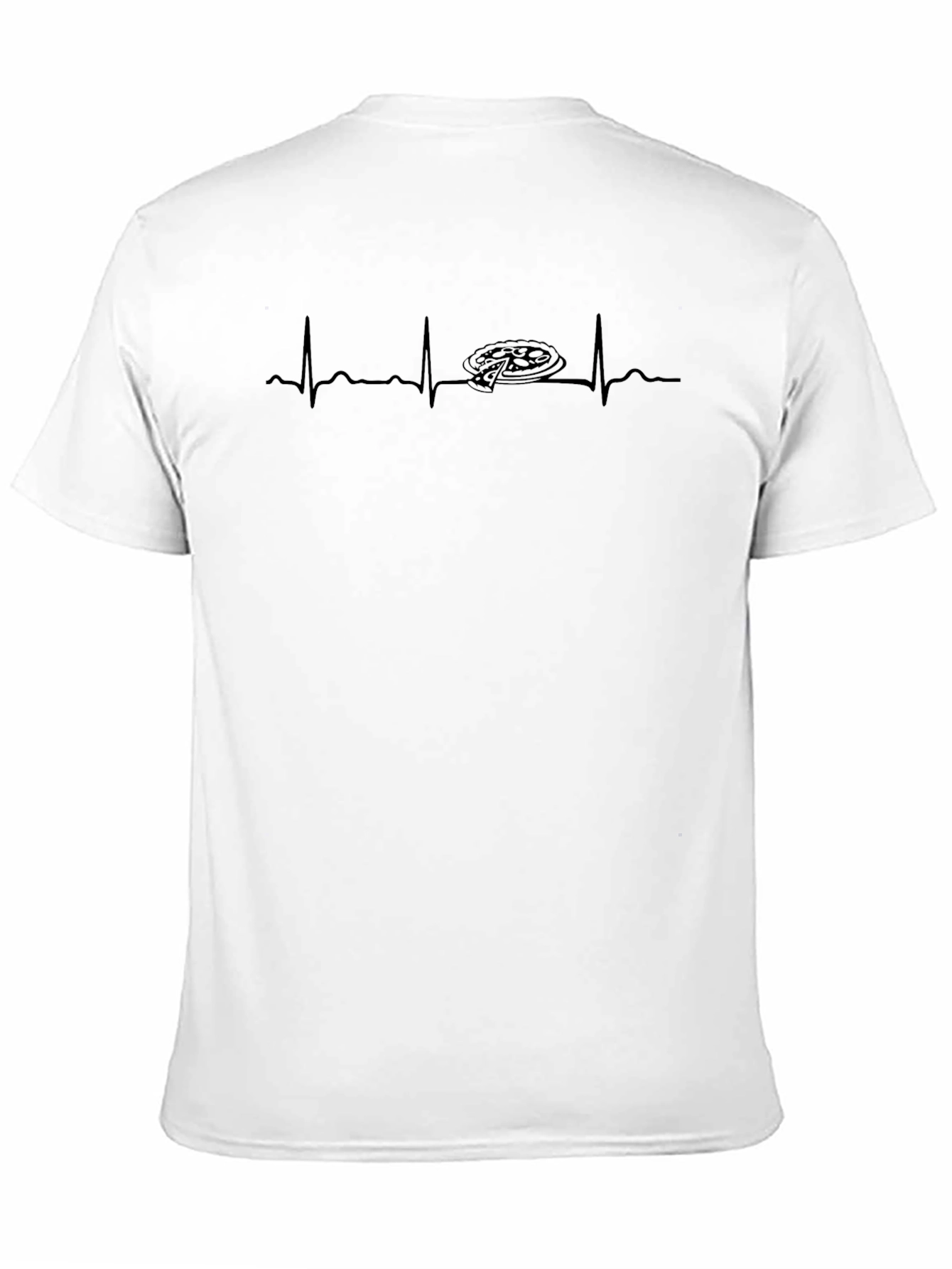 Pizza Heartbeat T-Shirt - Mens Graphic Tee