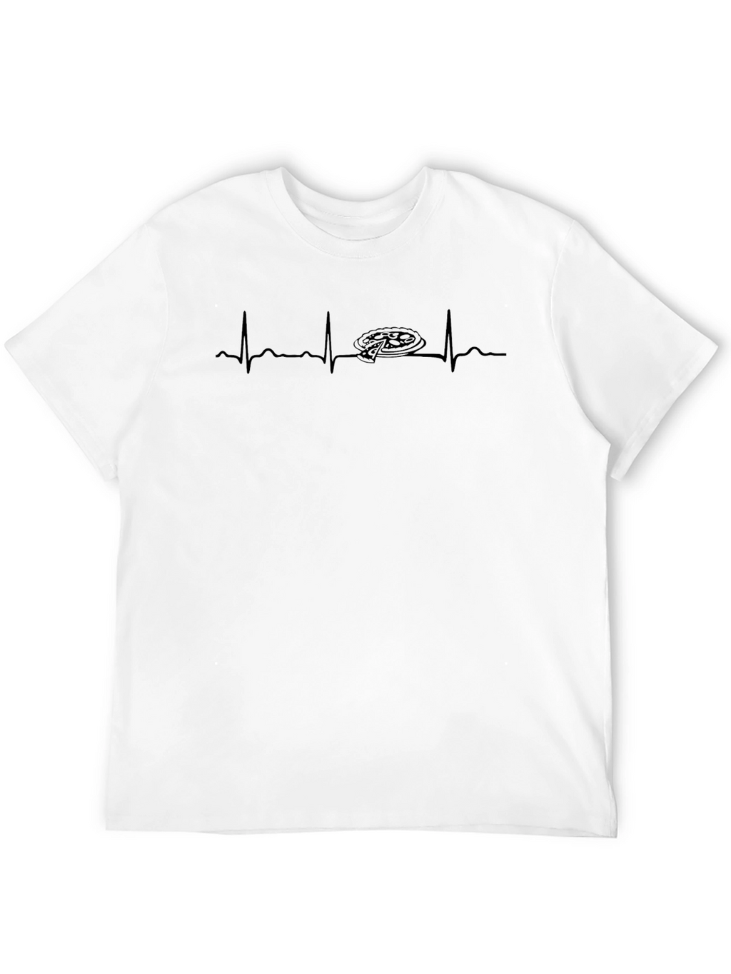 Pizza Heartbeat T-Shirt - Mens Graphic Tee