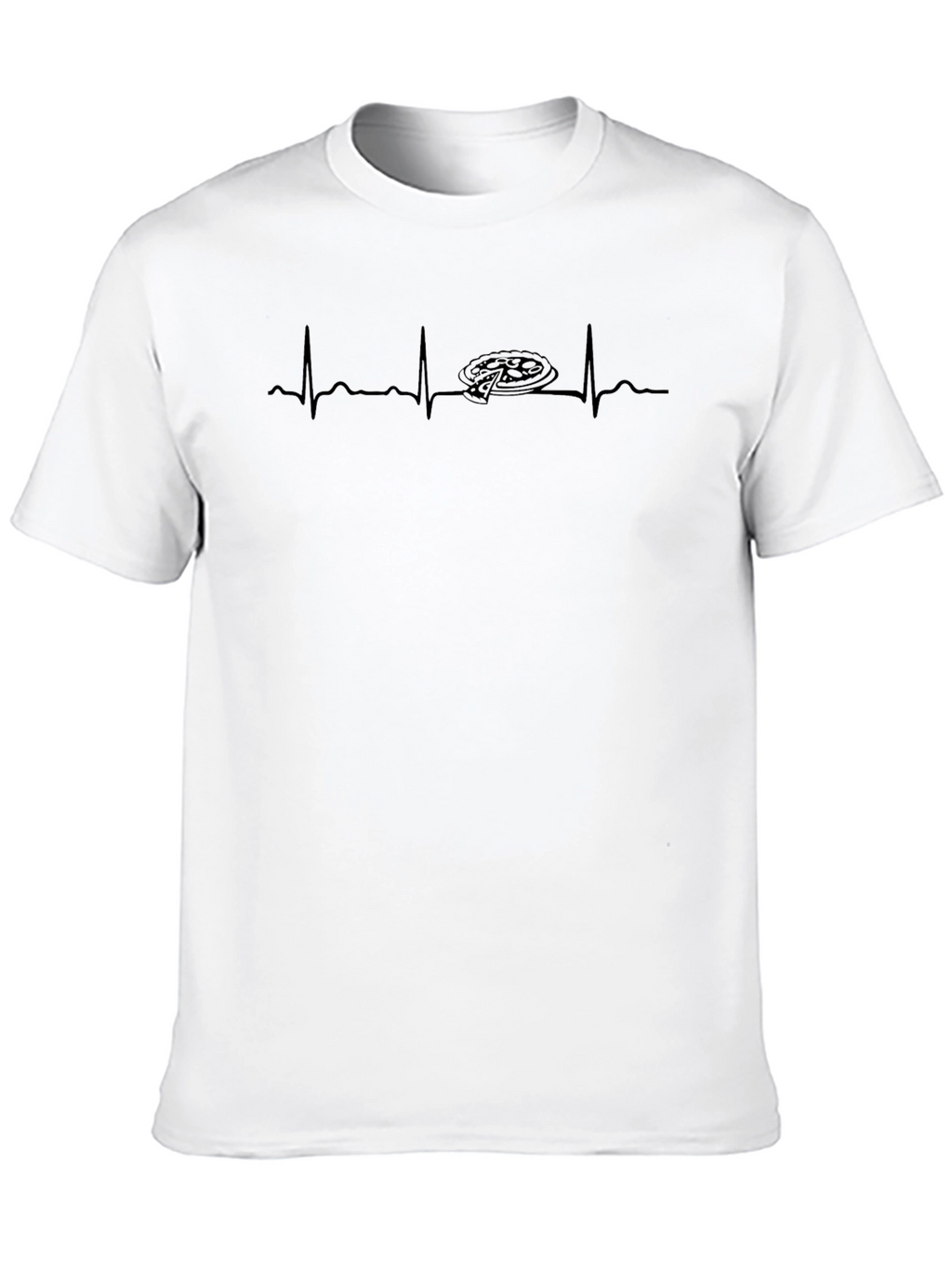 Pizza Heartbeat T-Shirt - Mens Graphic Tee