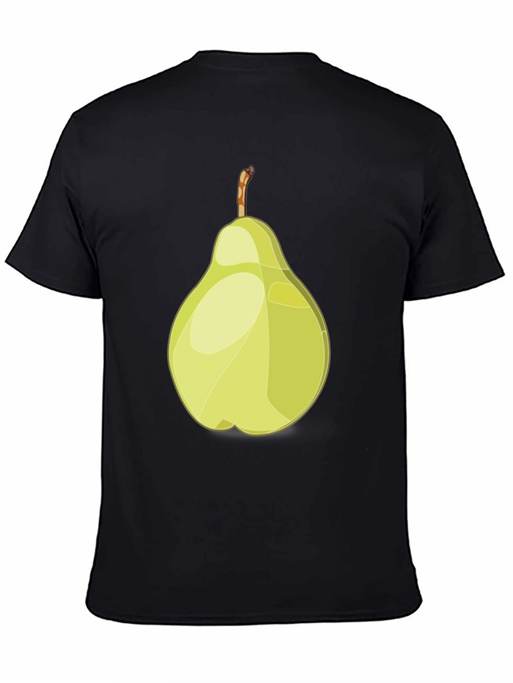 Pear Graphic Black T-Shirt