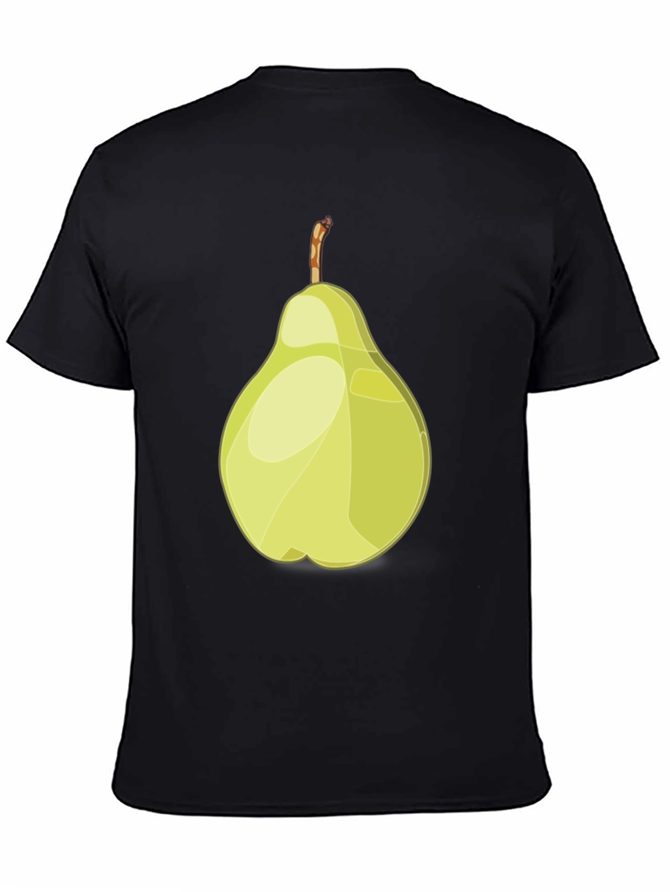 Pear Graphic Black T-Shirt