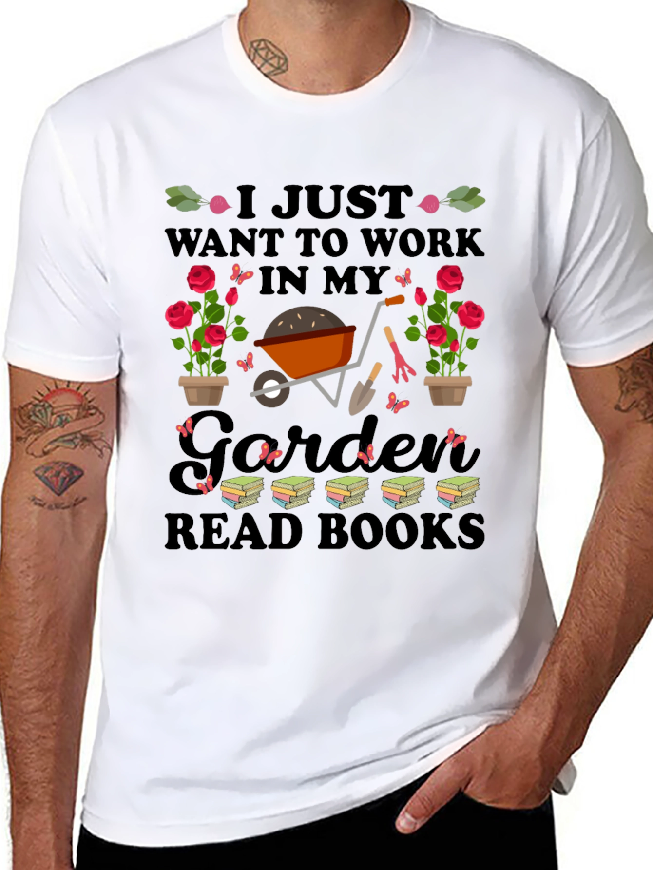 Gardening & Reading T-Shirt