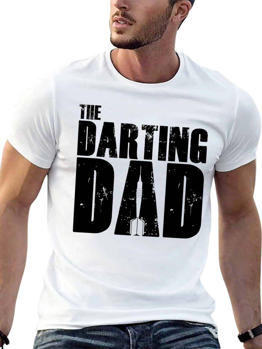 The Darting Dad T-Shirt - Black