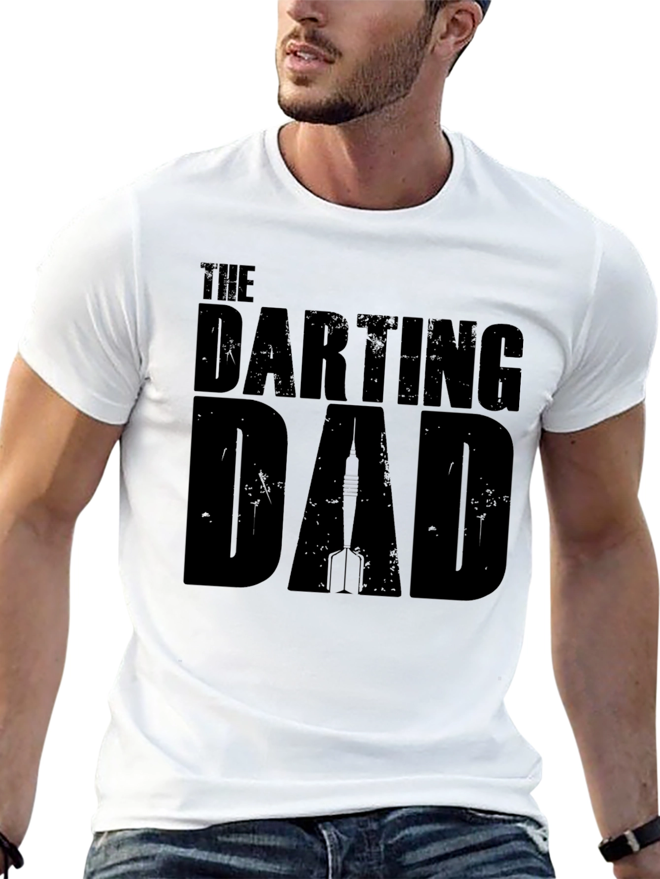 The Darting Dad T-Shirt - Black