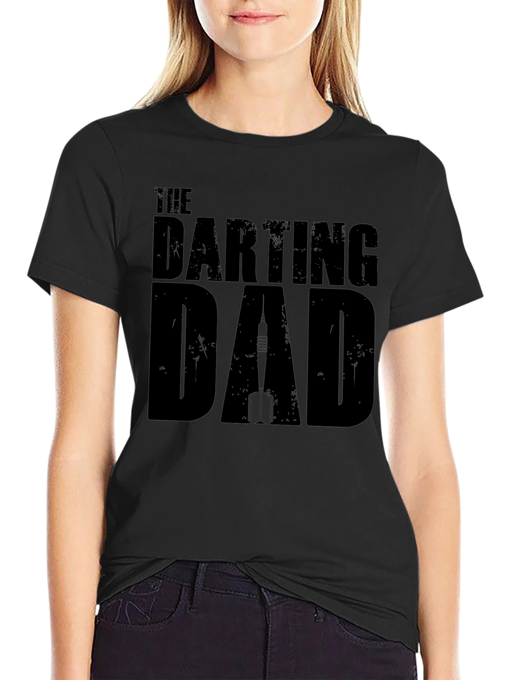 The Darting Dad T-Shirt - Black