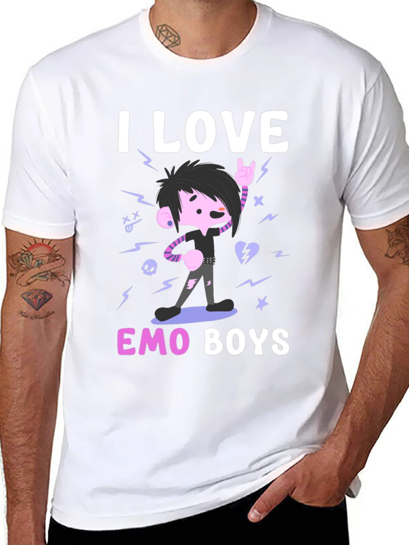 I Love Emo Boys T-Shirt