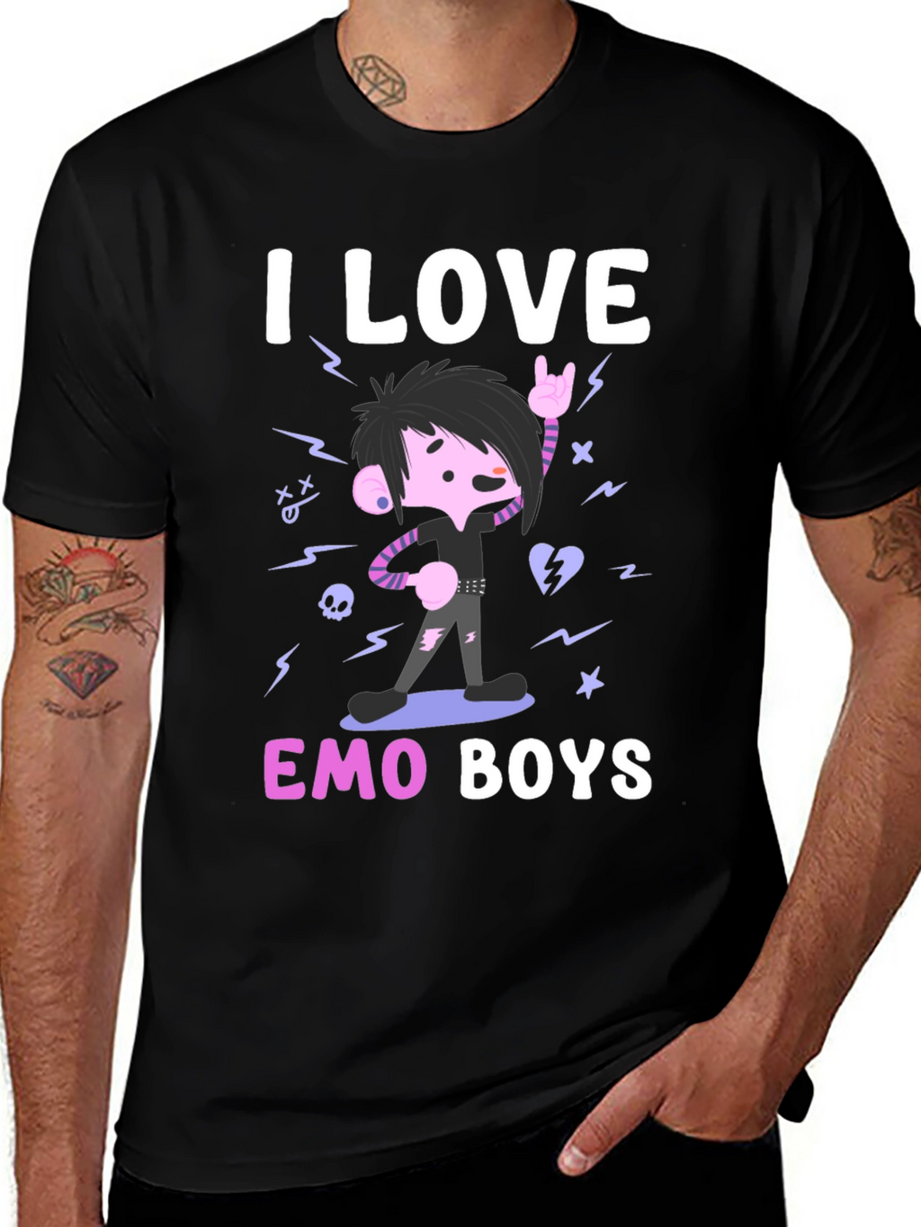 I Love Emo Boys T-Shirt