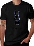 Anxiety Rabbit Graphic Tee - Soft Cotton Comfort