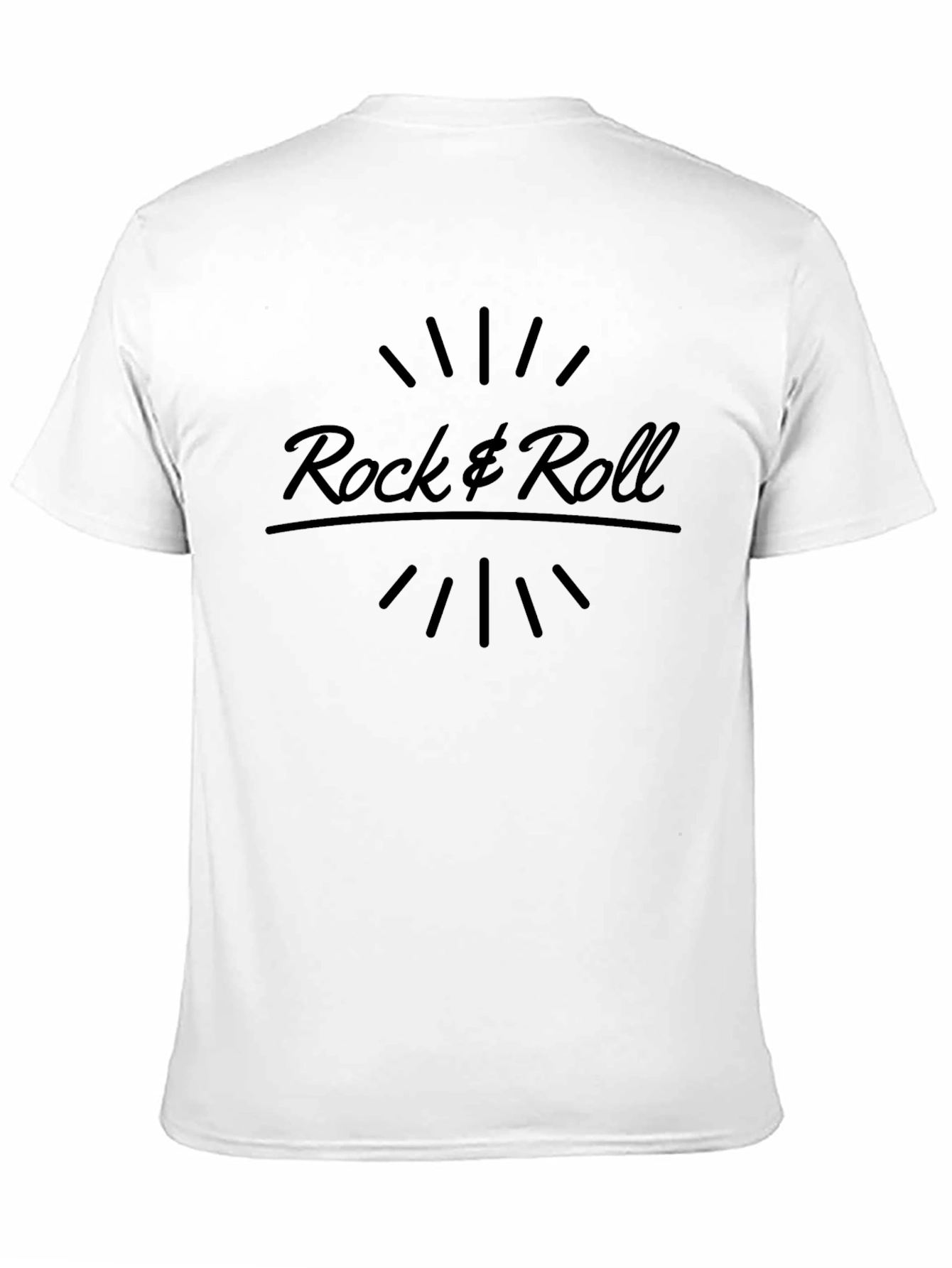Rock & Roll Graphic T-Shirt - Black