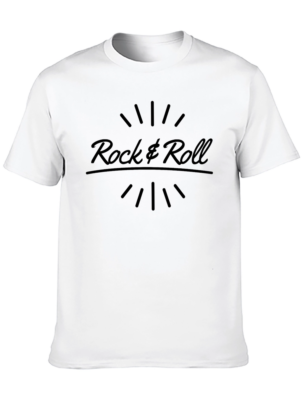 Rock & Roll Graphic T-Shirt - Black