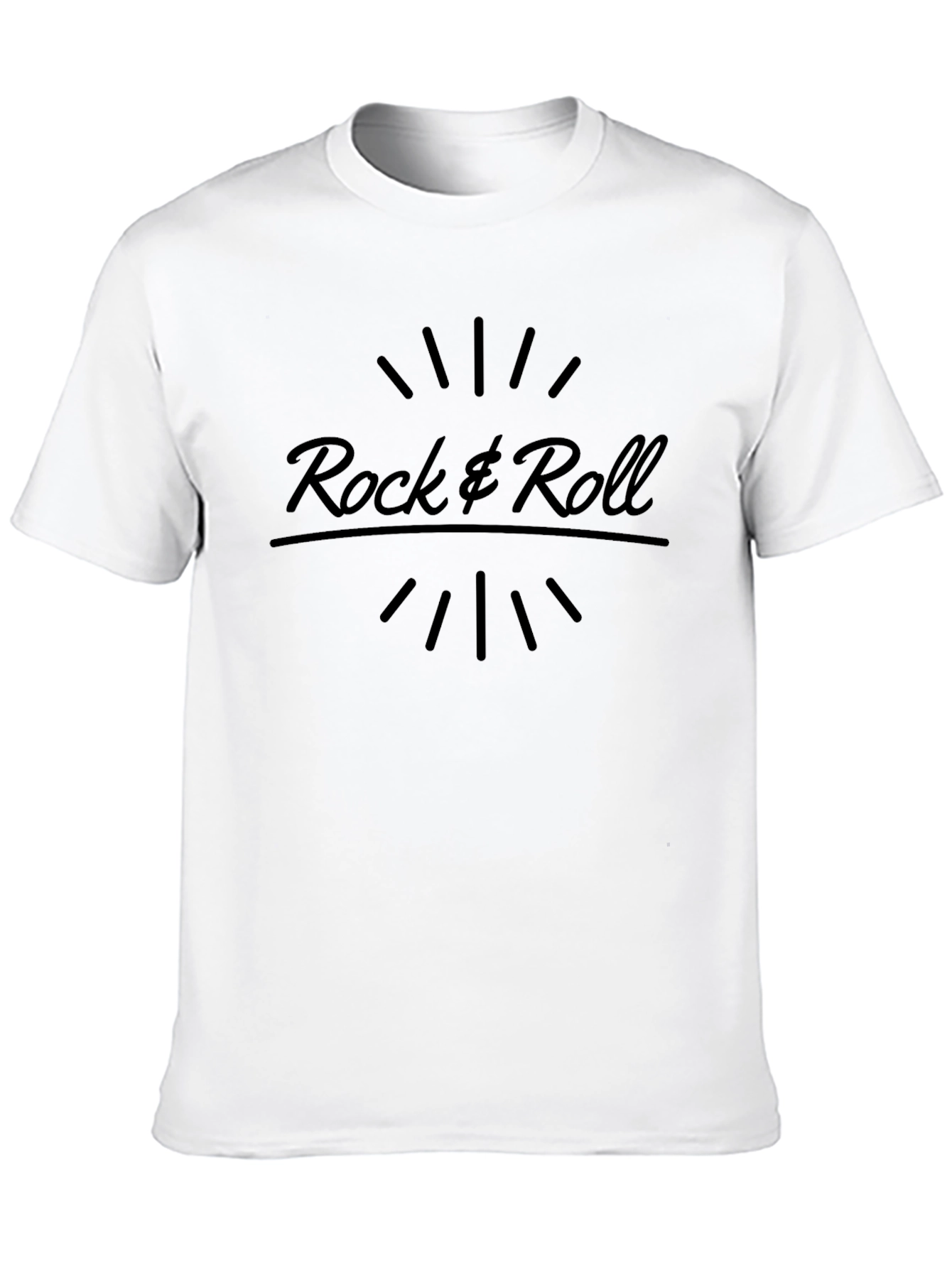 Rock & Roll Graphic T-Shirt - Black