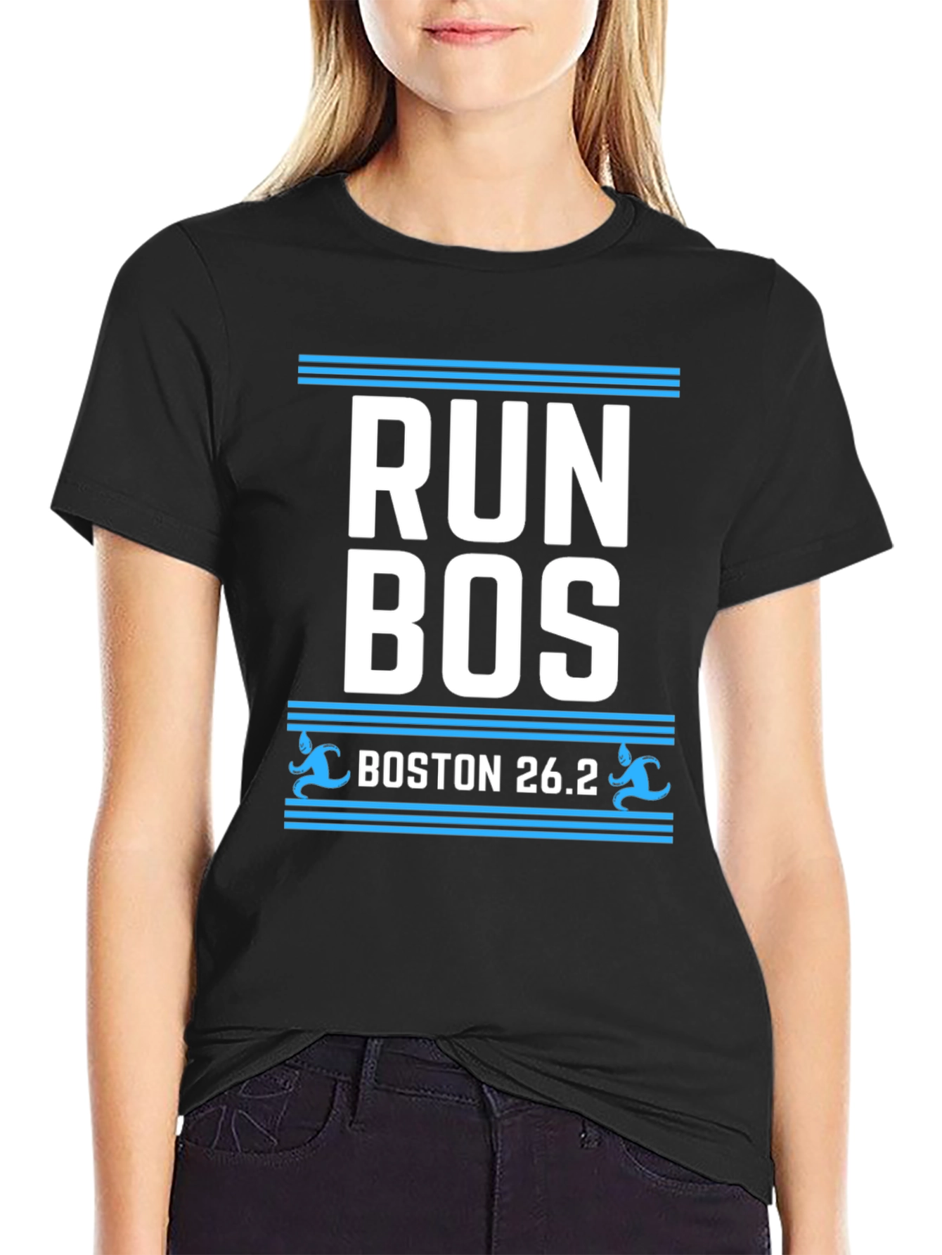 Run BOS Boston 26.2 Marathon T-Shirt