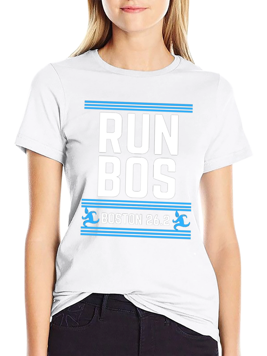 Run BOS Boston 26.2 Marathon T-Shirt
