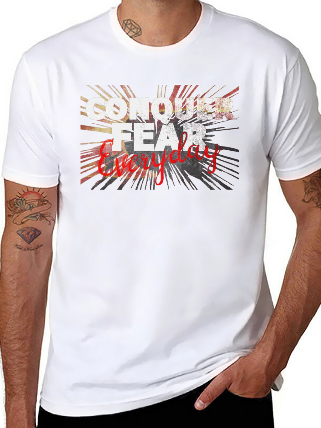 Conquer Fear Everyday Graphic T-Shirt