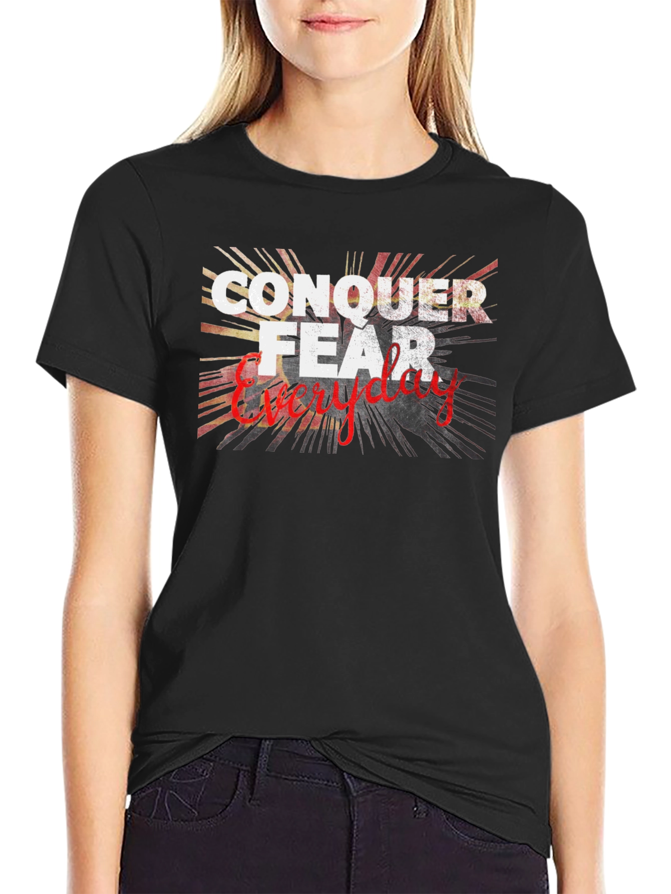 Conquer Fear Everyday Graphic T-Shirt