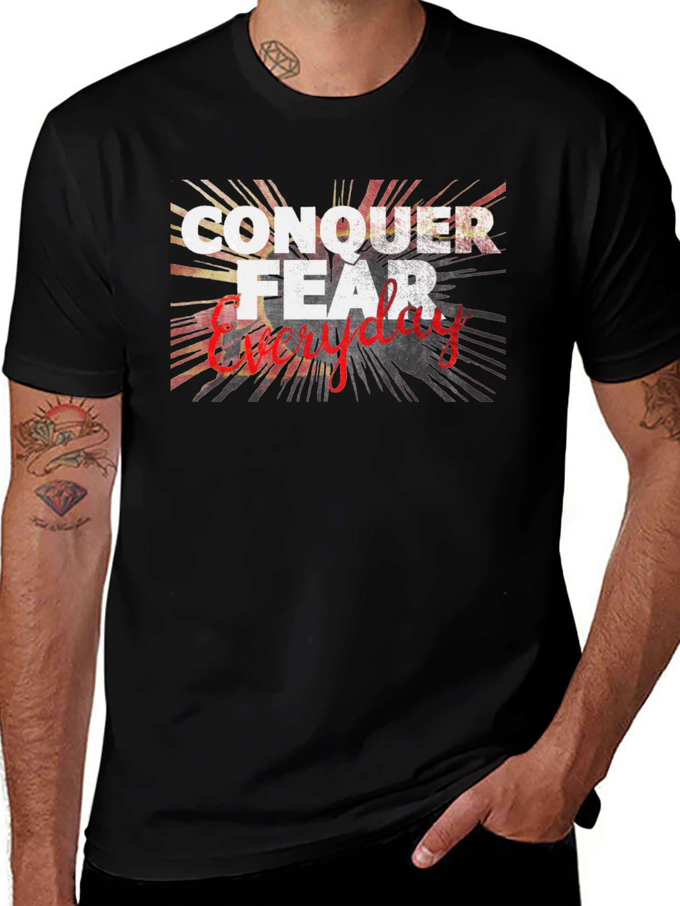 Conquer Fear Everyday Graphic T-Shirt