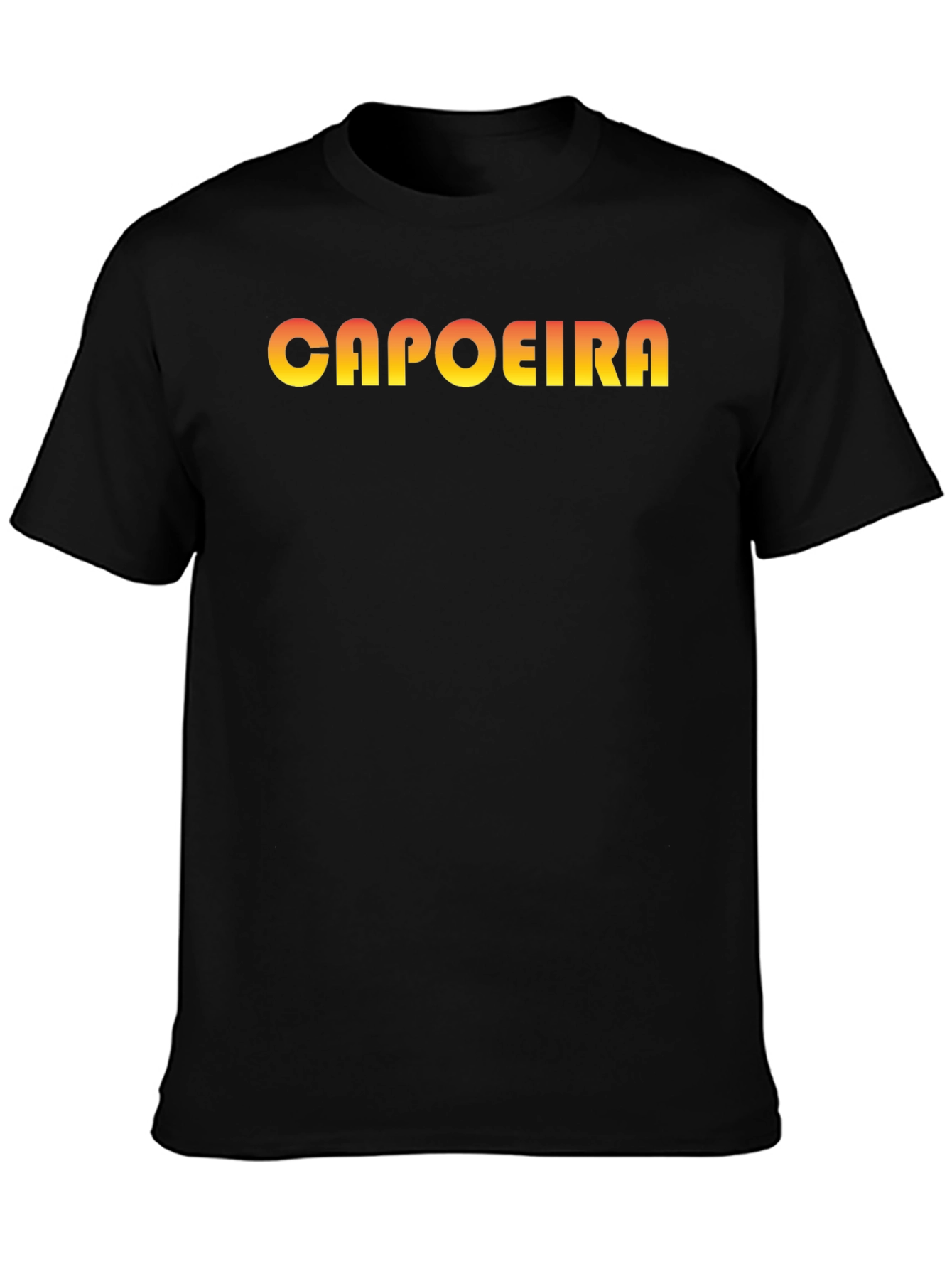 Capoeira Graphic Tee - Black Cotton T-Shirt