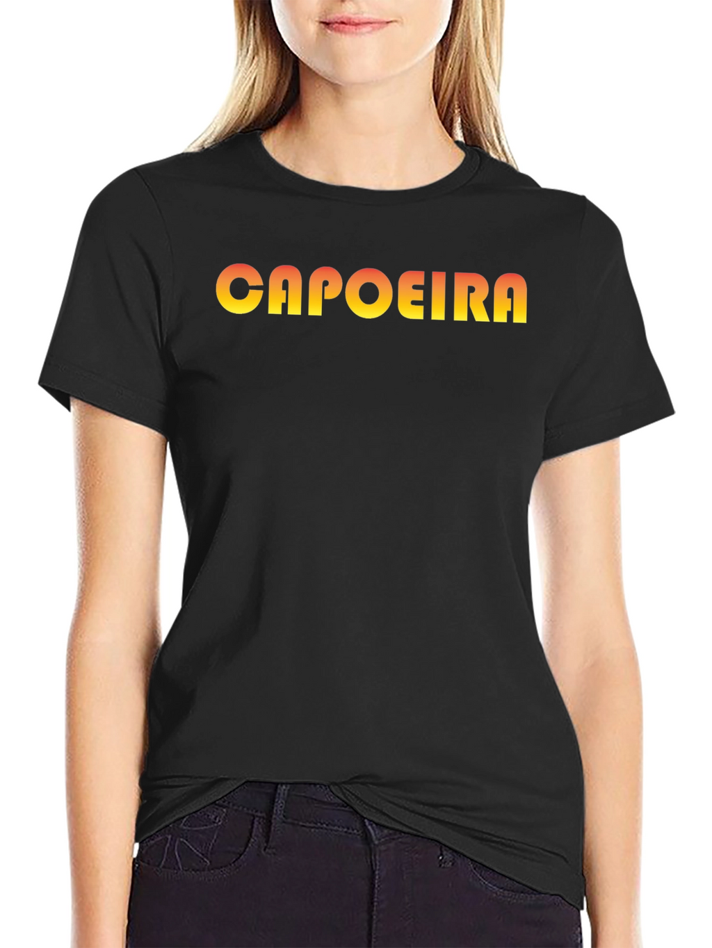 Capoeira Graphic Tee - Black Cotton T-Shirt
