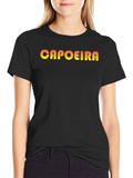 Capoeira Graphic Tee - Black Cotton T-Shirt