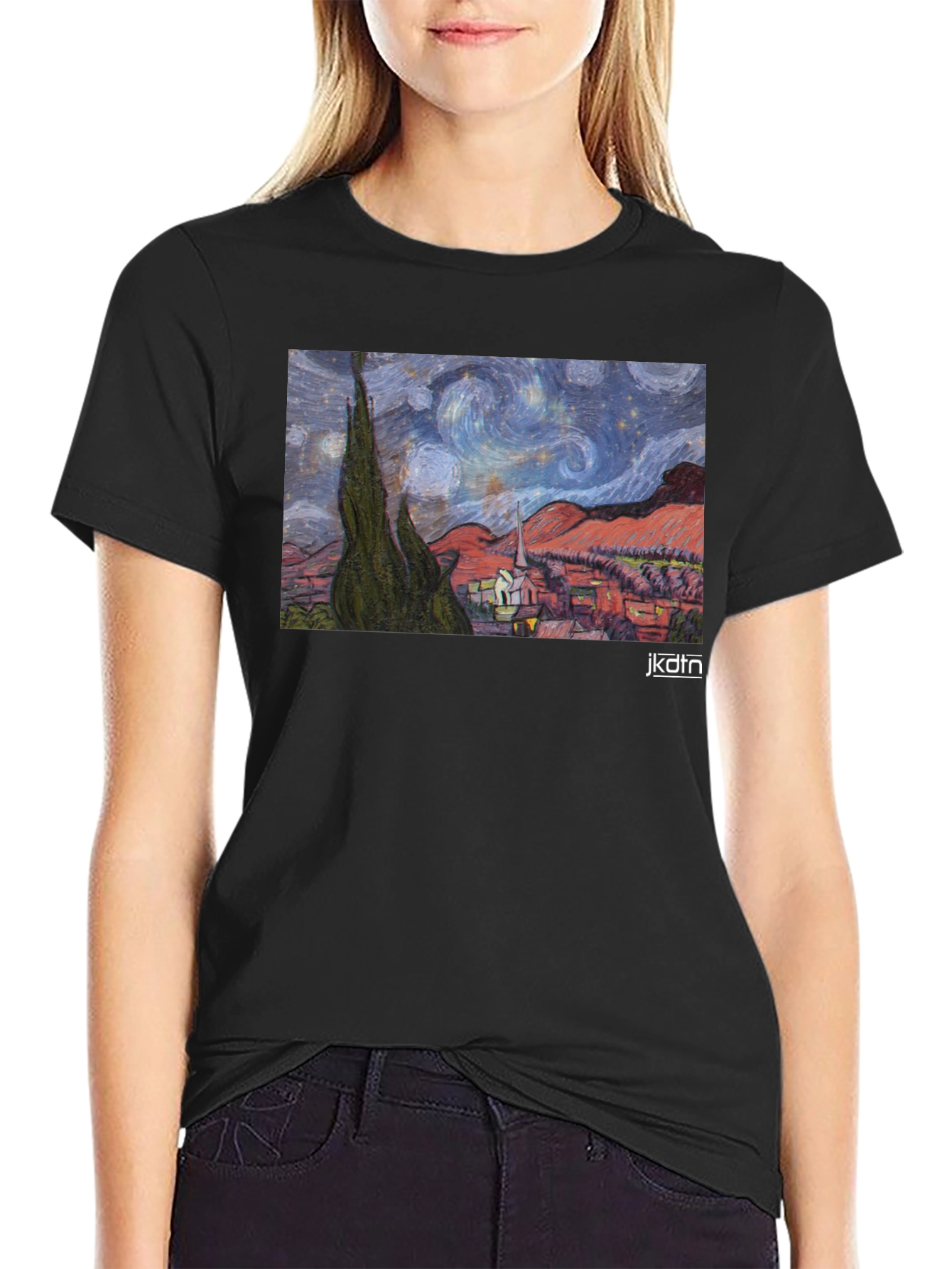 Starry Night Art T-Shirt