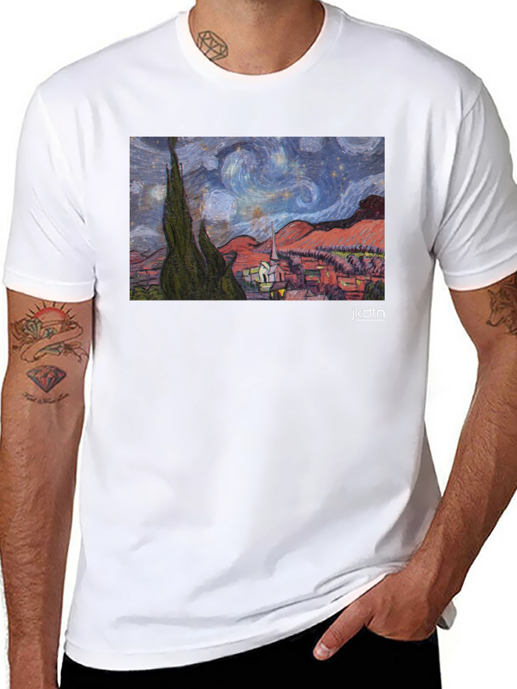 Starry Night Art T-Shirt