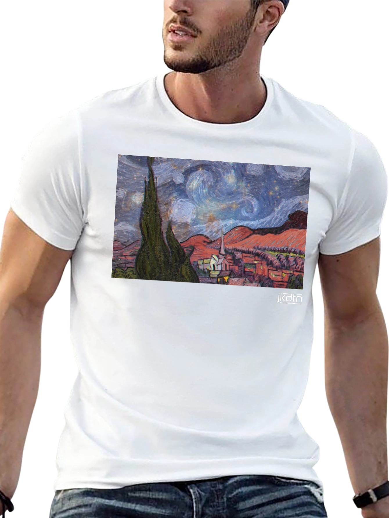 Starry Night Art T-Shirt