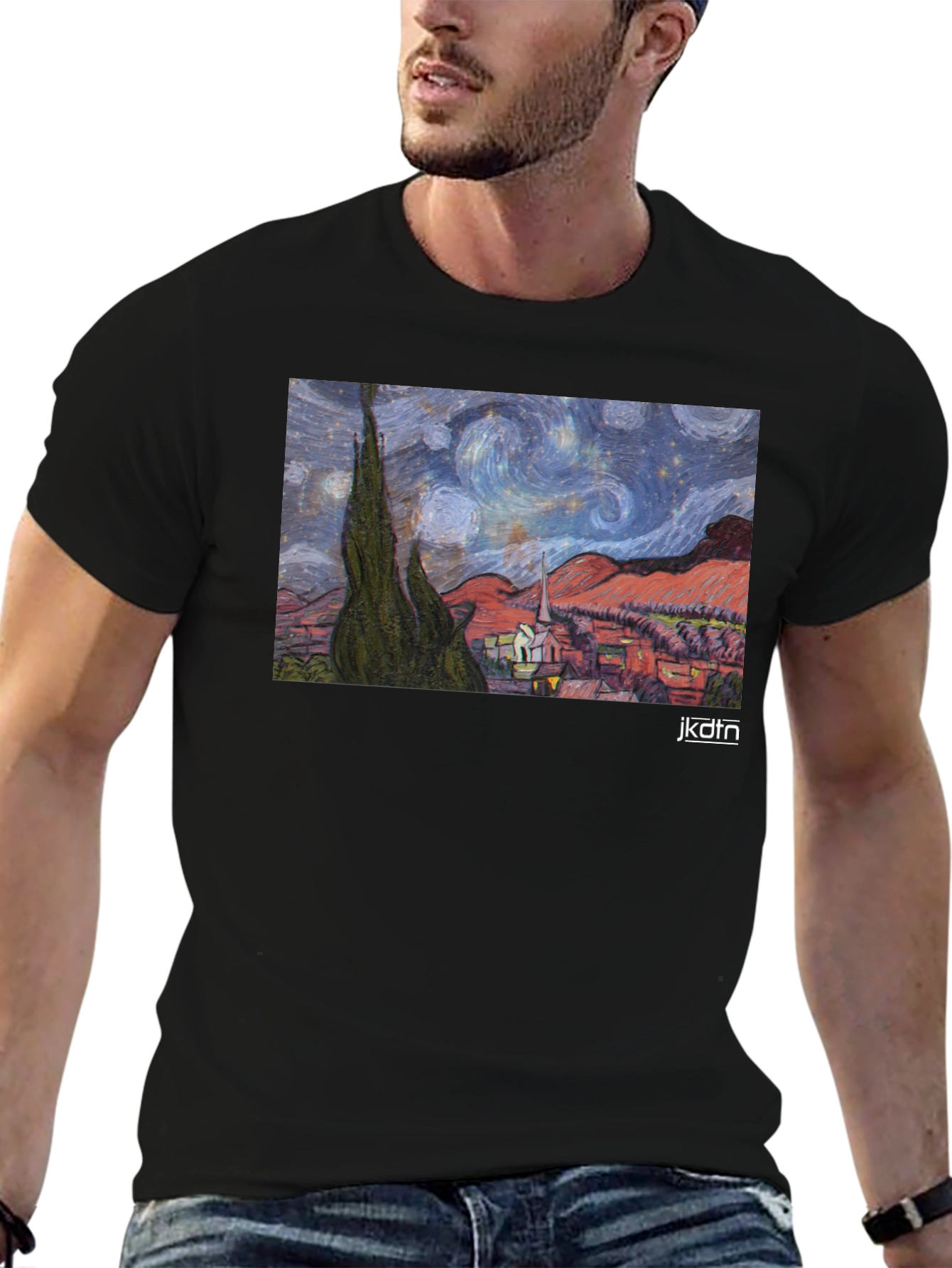 Starry Night Art T-Shirt