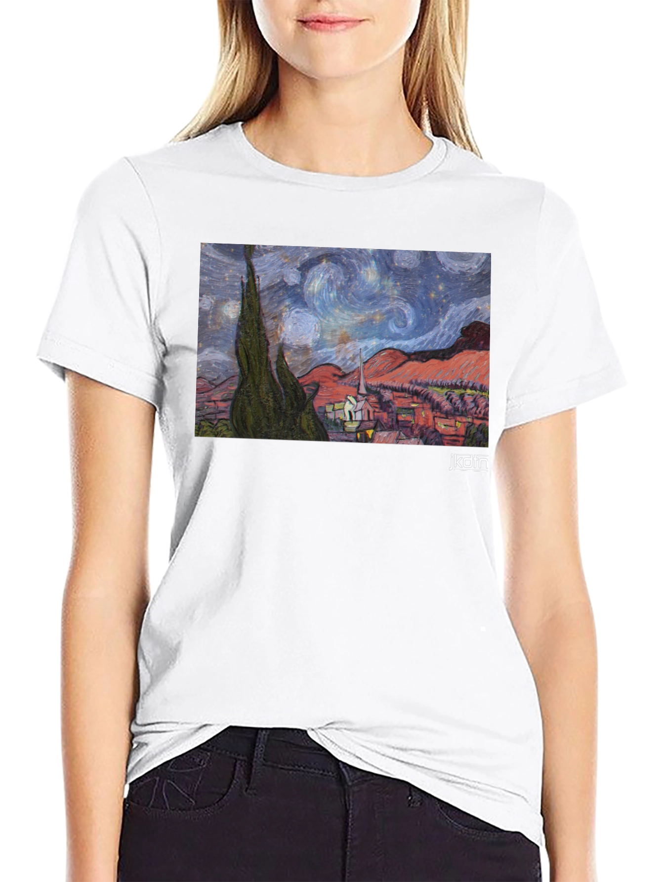 Starry Night Art T-Shirt