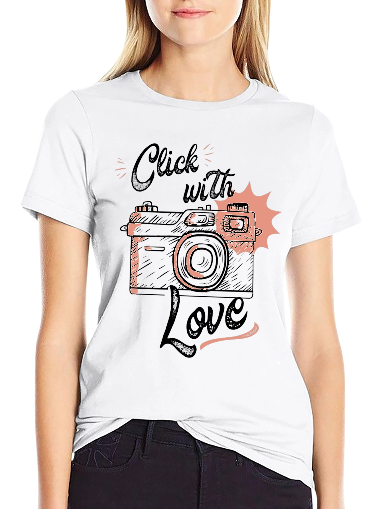 Click with Love T-Shirt - Camera Design