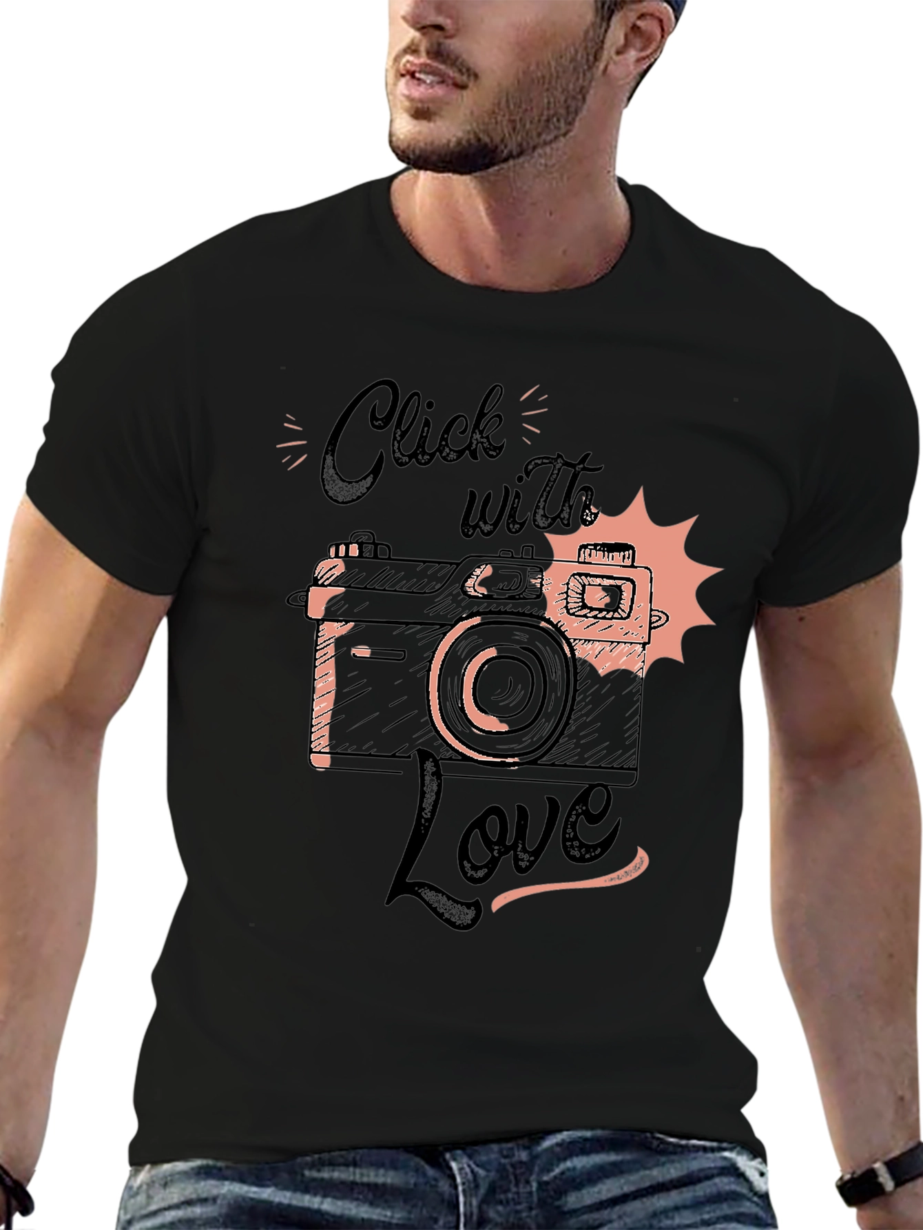 Click with Love T-Shirt - Camera Design