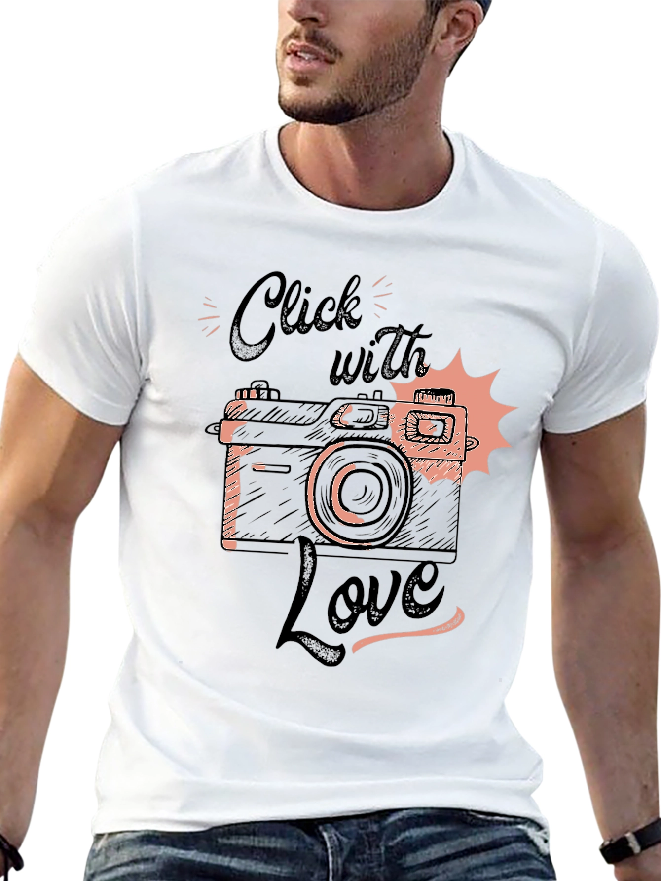 Click with Love T-Shirt - Camera Design