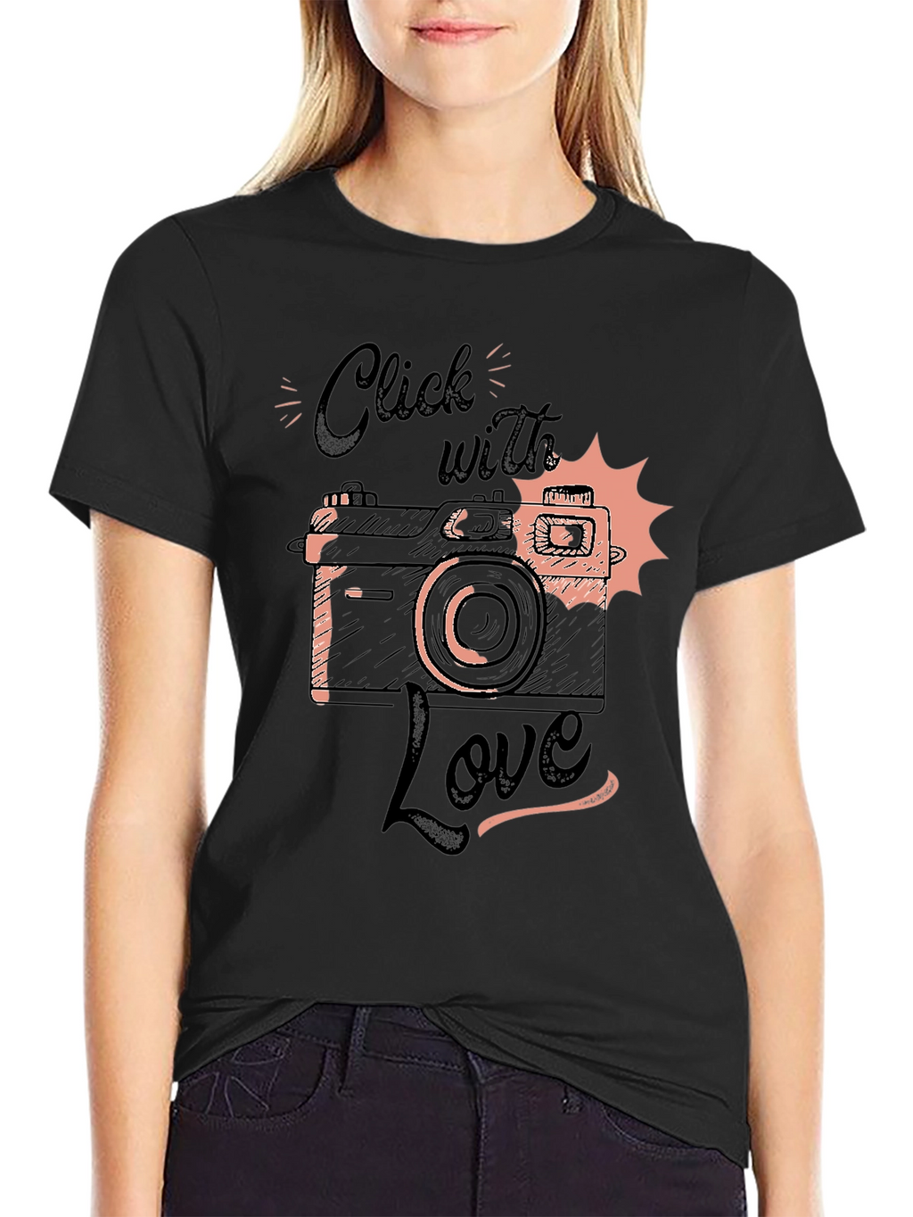 Click with Love T-Shirt - Camera Design