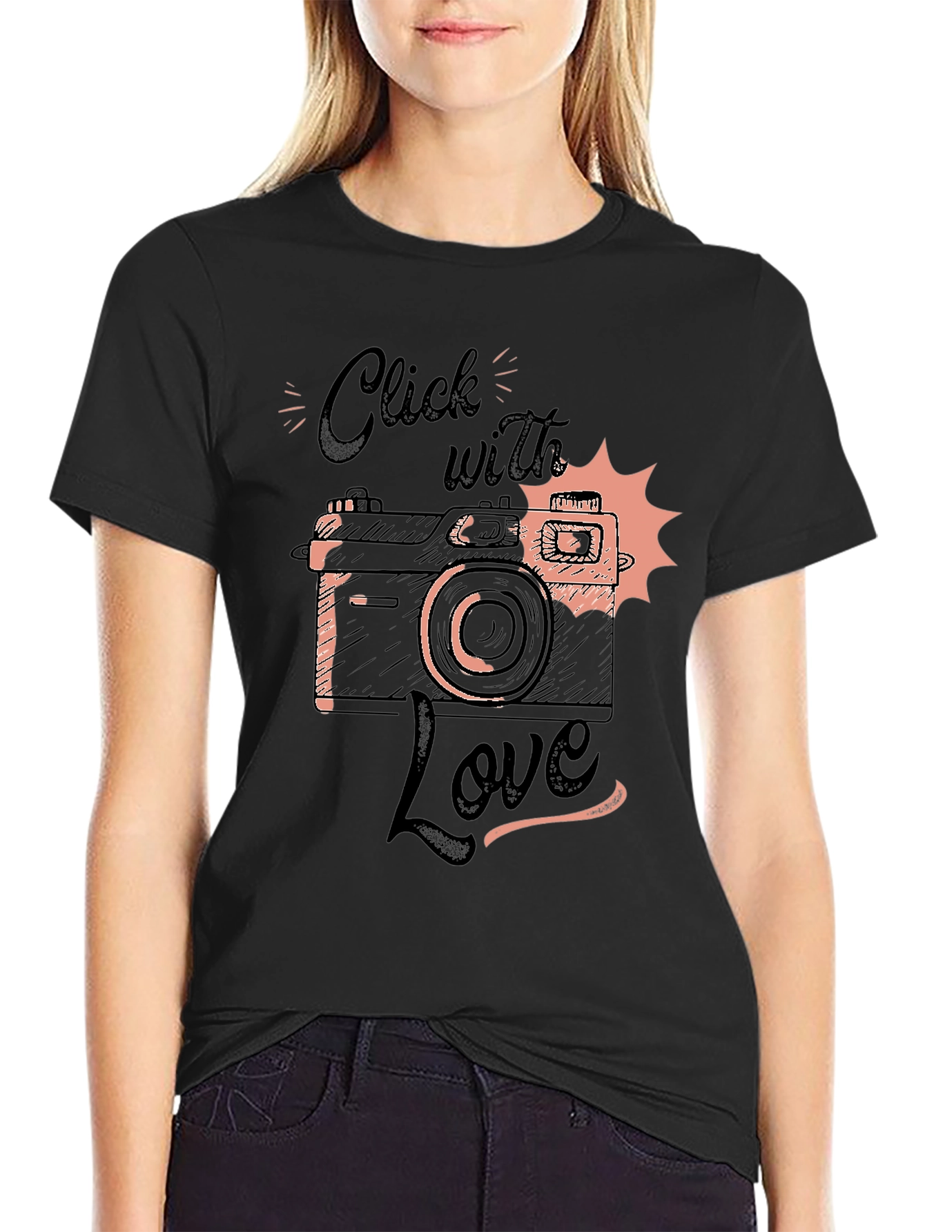 Click with Love T-Shirt - Camera Design