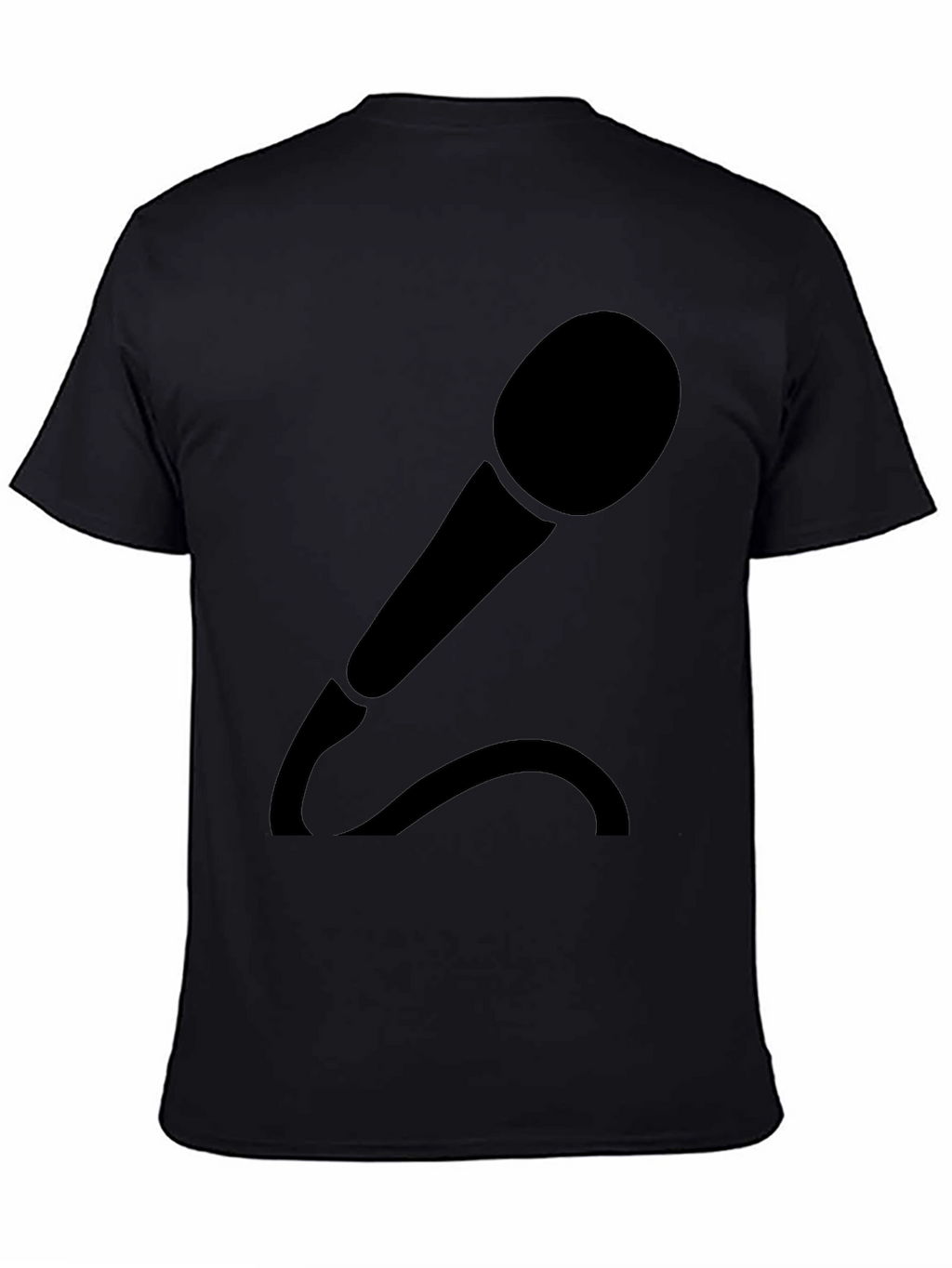 Microphone Graphic T-Shirt - Black